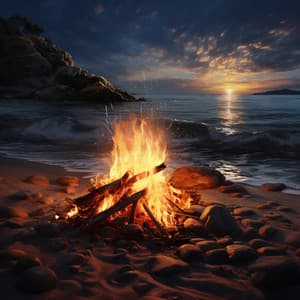 Fire's Embrace: Soothing Warmth Melodies - Functional Music