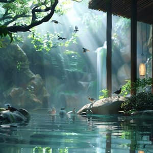 Binaural Birds at Nature's Spa: Creek Sounds for Relaxation - 92 96 Hz - Relax & Chill Music
