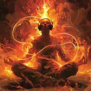 Binaural Fire Yoga: Calming Heat - Yoga Sounds