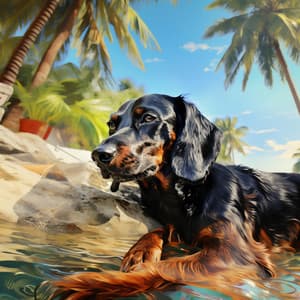 Armonía Para Amigos Peludos: Olas Del Océano Y Serenidad Canina - quimera