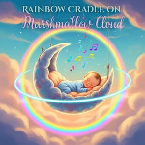 Rainbow Cradle on Marshmallow Cloud - Teddy Wonder