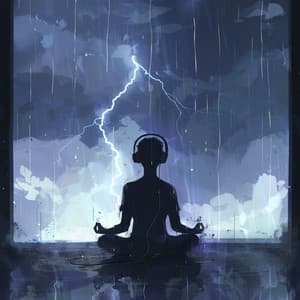 Meditation Amidst Thunder: Binaural Calm - Meditations