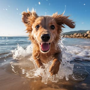 Perros En La Orilla Del Agua: Armonía Leal Del Río - Vibraciones de Bali