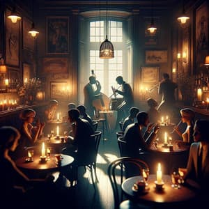 Intimate Jazz Interlude: Romantic Notes in the Café of Love - Instrumental Jazz Music Group