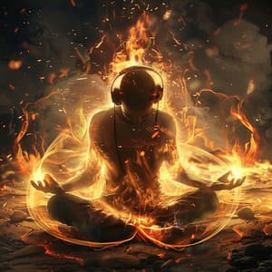 Meditation in Fire: Binaural Calm - Guided Meditation Music Zone