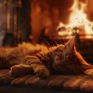 Patas De Brasas: Acogedores Ruidos De Fuego Para La Serenidad Del Gato - Momentos tiernos