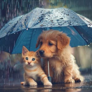 Lluvia Reconfortante: Melodías Reconfortantes Para Mascotas - Perros y gatos felices
