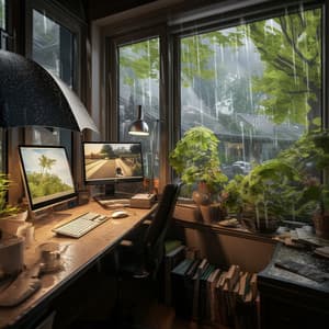 Work Rain: Rainy Echoes of Productivity - Zen Minds