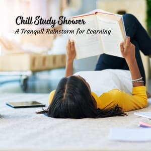 Chill Study Shower: A Tranquil Rainstorm for Learning - Golden Drops