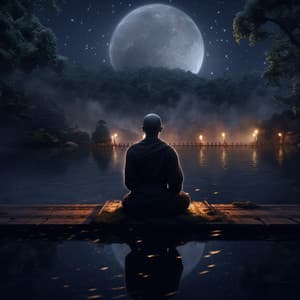 Meditation by the Stream: Calming Waters - Dormant Clouds