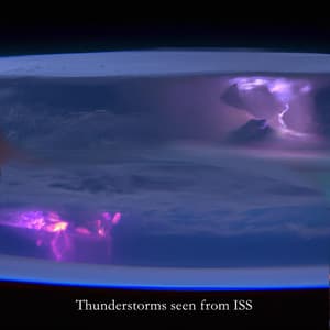 Thunderstorms seen from ISS - Thunderstorms