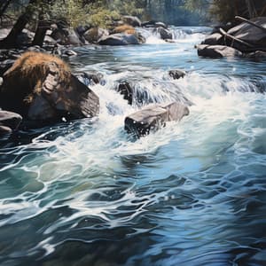 Nature's Soothing Waters: Gentle River Sounds - Heart of Fjorgyn