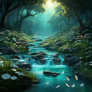 Infant Melodies: Serene Streamside Music by Cascading Waters - Millenium Sun