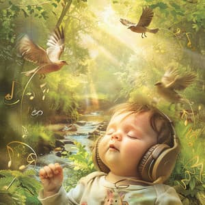 Binaural Lullabies: Birds Singing for Baby Sleep - 92 96 Hz - Plinki Lullabies