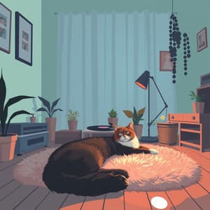 Tranquil Lofi Vibes for Sleeping Cats - Blissful Beats