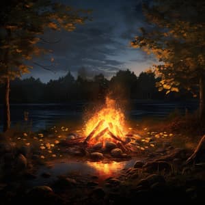 Meditation by the Fire: Soothing Flames - Alpha Waves