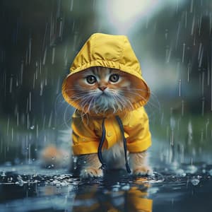Maullidos De Gatos Bajo La Lluvia: Sonidos Serenos - Jukebox de música de gato