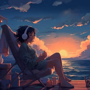 Paisaje Del Océano Sereno: Olas Binaurales De Dicha Nocturna - Océano Durmiente