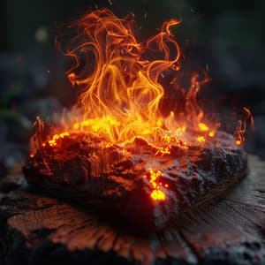 Serene Hearth: Chilled Out Vibes with Fire Sounds - Spiritual Relax