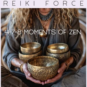 4-7-8 Moments of Zen: Enhanced by Tibetan Bowl Harmonies - Reiki Force