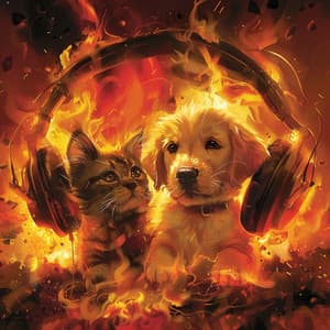 Fire Whiskers: Pets Calming Melodies - Afternoon Recharge