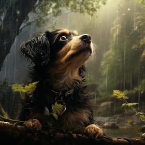 Siesta Canina Con El Toque Relajante Del Piano Lluvioso - En el piano