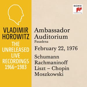 Vladimir Horowitz in Recital at Ambassador College, Pasadena, February 22, 1976 - Vladimir Horowitz