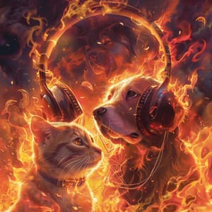 Warm Fire Tails: Music for Pet Relaxation - Relaxing Music For Pets