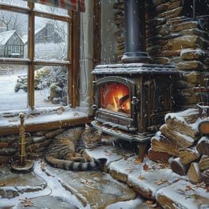 Relajantes Paisajes Sonoros De Fuego Binaurales Para Mascotas - Música para mascotas