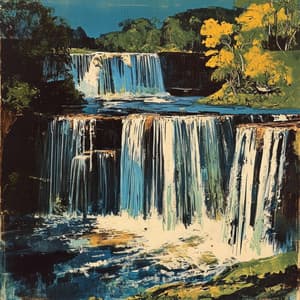 Submersion of the Psyche: The Cascading Serenity of Emotional Balance - Waterfall Sounds Relaxation