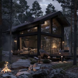 Concentración Al Lado Del Fuego: Melodías Relajantes Para Estudiar - Estudio de música de lujo