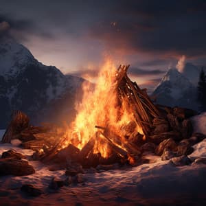 Cats' Fireside Relaxation: Gentle Ember Sounds - Ambient Sample Library