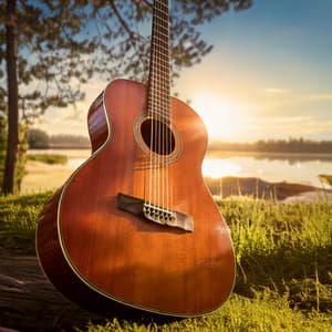 Meditative Guitar: Deep Calm Reflections - Chilled Background Guitar Music