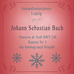 Gewandhausorchester Leipzig spielt: Johann Sebastian Bach: Oratorio de Noël BWV 248, Kantate Nr. 5, Am Sonntag nach Neujahr - Johann Sebastian Bach
