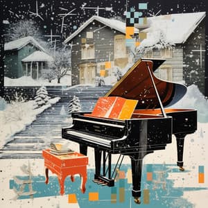 Snowy Night, Soulful Jazz Piano - Coffeehouse Instrumental Beats