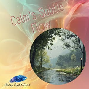 Calm's Subtle Flow - Floating Crystal Feather