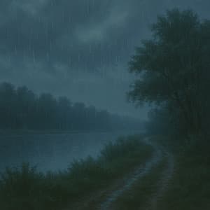 12AM Ambient: Midnight Drizzles & Drones - 24H Rain Sounds