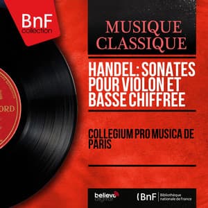 Handel: Sonates pour violon et basse chiffrée - George Frideric Handel