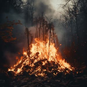 Fire's Gentle Embrace: Sleep-inducing Flame Sounds - Easy Sunday Morning Music