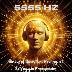 5555 Hz Binaural Quantum Healing of Solfeggio Frequencies - Deep Theta Binaural Beats
