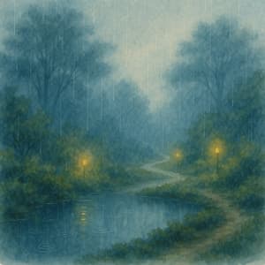 12AM Showers: Healing Rainfall - 24H Rain Sounds