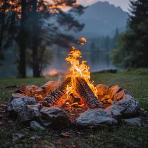 Calma Nocturna: Sonidos De Relajación Del Fuego - Relájate Chillout Lounge