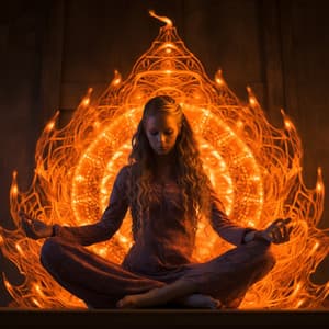 Yoga to Binaural Fire Sounds: Energizing Warmth - Delta Pure Waves