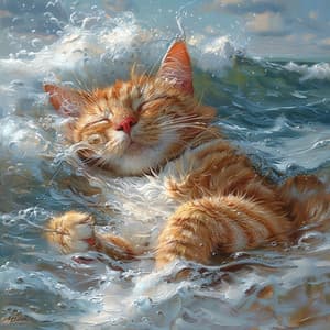 Armonía Felina: Música De Aguas Tranquilas Para Gatos - Gato Somnoliento