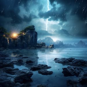 Rhythmic Flames: Music Ignites - Nature Radiance