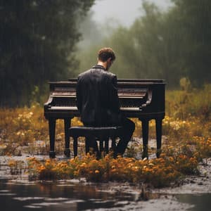 Viaje Con Masaje Del Piano Lluvioso Hacia La Armonía - HD lluvia y agua