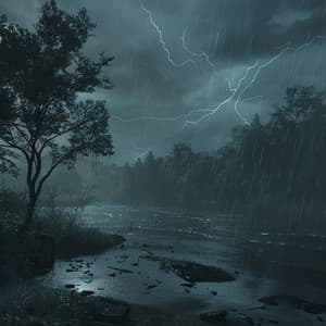 Sleep Under Rain Chill: Soothing Thunder Melodies - Rain for Deep Sleep