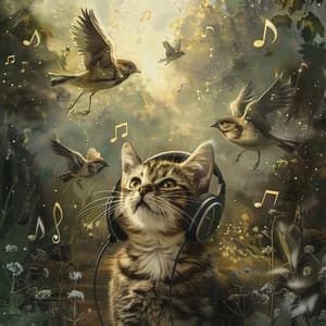Binaural Birds for Cats: Feline Serenity Sounds - 92 88 Hz - RelaxMyCat