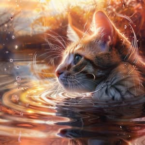 Cats and Water Harmony: Serene Melodies - Cat Sleeping Music Project