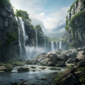 Cats' Waterfall Harmony: Relaxing Feline Ambience - The Unexplainable Store